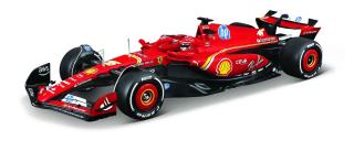 Ferrari SF-24 F1 2024 Charles Leclerc  #16 Formel 1 in Plexiglasvitrine Burago 1:24